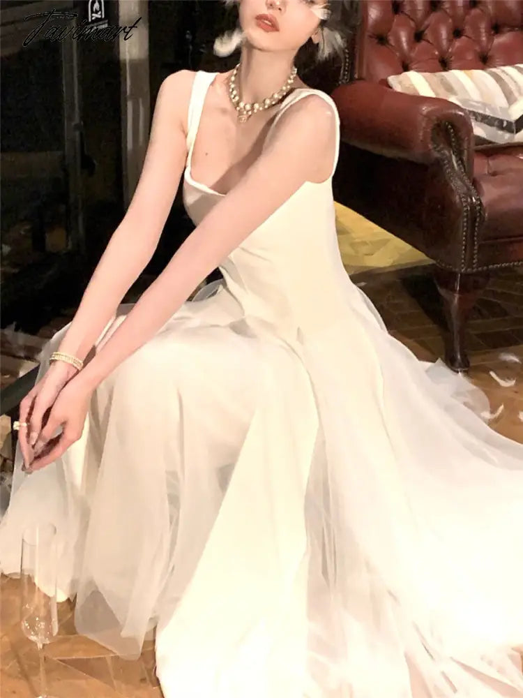White Dress Women Elegant Summer New Fashion Casual Evening Party Lady Vestidos Vintage Midi Halter Dresses Female Clothes White Dress Women Elegant Summer New Fashion Casual Evening Party Lady Vestidos Vintage Midi Halter Dresses Female Clothes