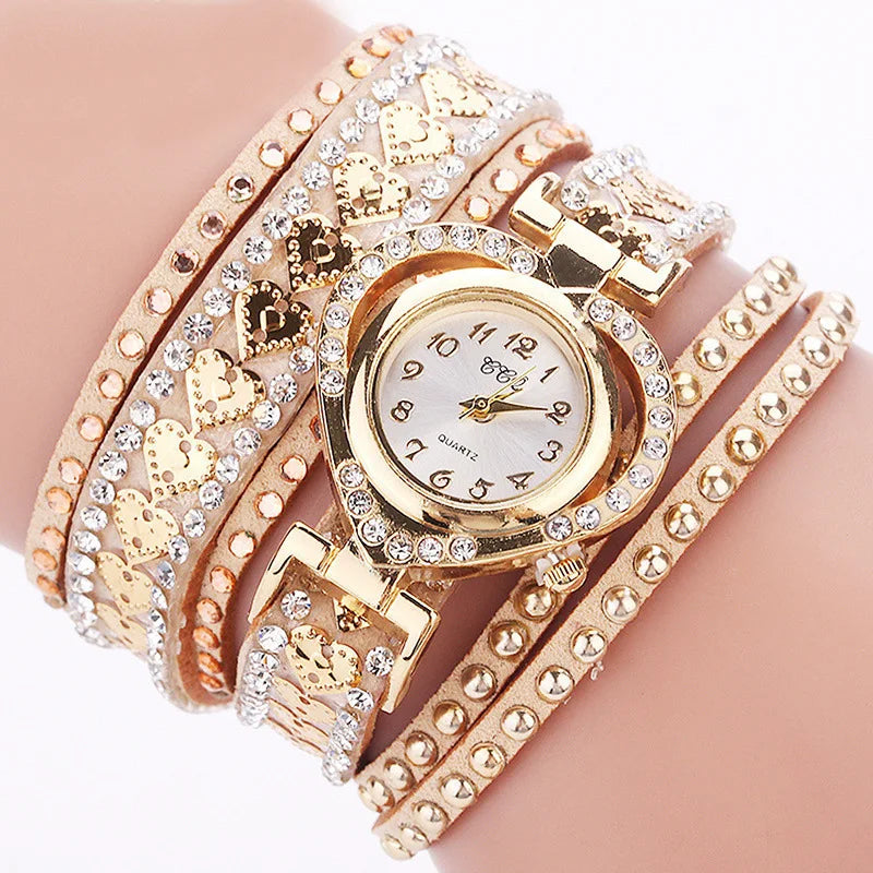 High Quality Women Bracelet Watches Luxury Ladies Leather Quartz Rhinestone Wristwatches Clock Ladies Dress Watches Gift Zegarek High Quality Women Bracelet Watches Luxury Ladies Leather Quartz Rhinestone Wristwatches Clock Ladies Dress Watches Gift Zegarek