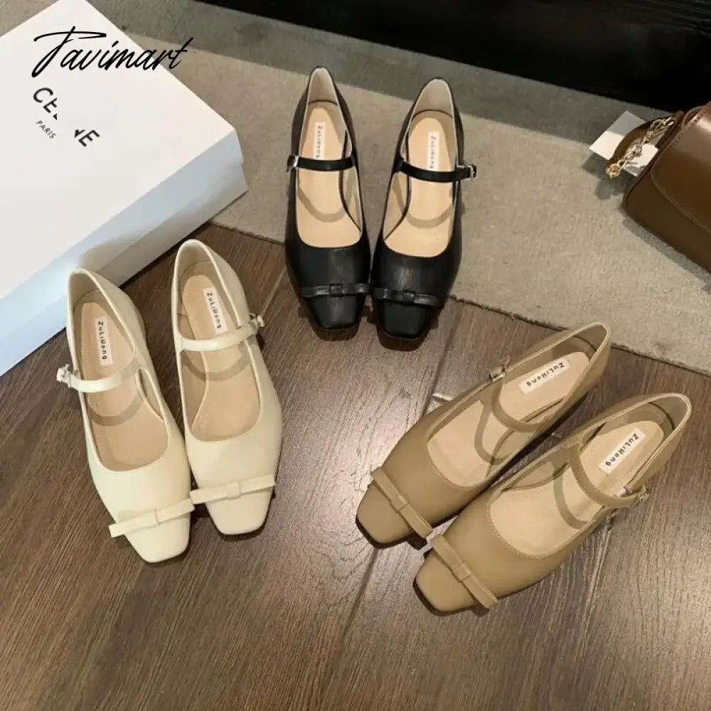 Tavimart 2024 NEW Spring French Commute Mary Jane Women Flat Shoes Fashion Ladies Elegant Heel Dress Casual Ballet Shoes Mujer Tavimart 2024 NEW Spring French Commute Mary Jane Women Flat Shoes Fashion Ladies Elegant Heel Dress Casual Ballet Shoes Mujer