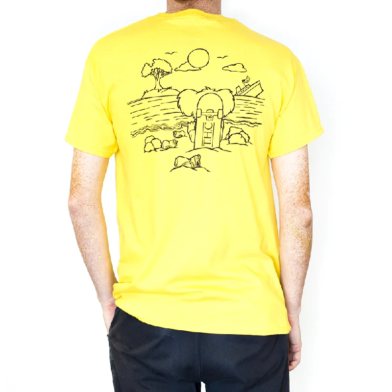 Beach Bum T-Shirt Print Jacquard Patchwork