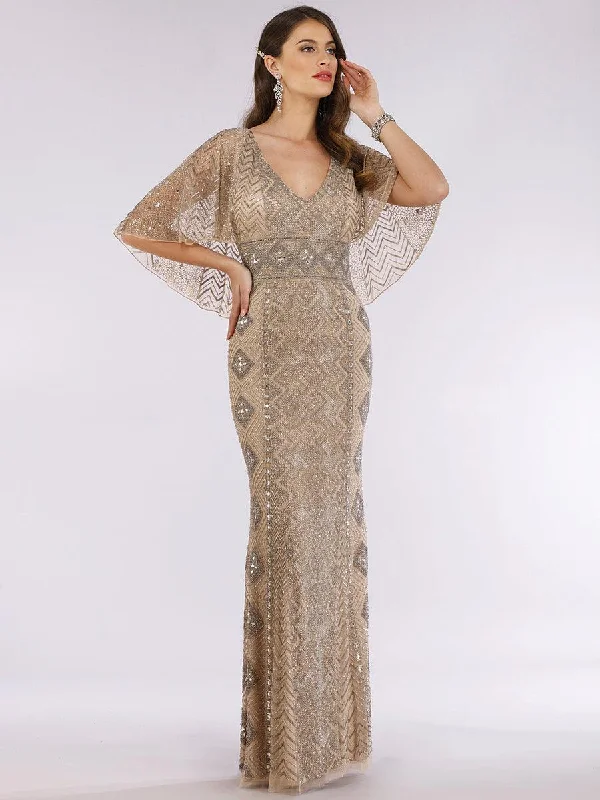 Lara Dresses 29397 Cape Sleeve Long Evening Gown Tunics Evening elegant
