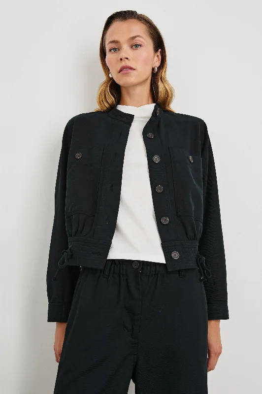 ALMA JACKET - BLACK Denim Jacket Leather Jacket Suede Jacket