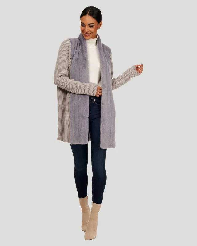 Mink and Cashmere Belted Jacket Toggled Jacket Drawstring Jacket Belted Jacket