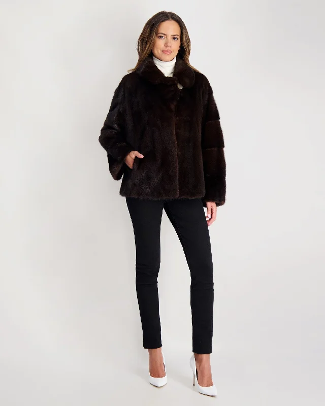 Mink Jacket Bomber Jacket Anorak Windbreaker