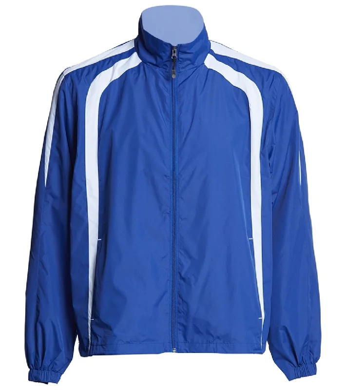 SwimOutlet Unisex Warm Up Jacket True Royal/White Embroidered Jacket Appliqued Jacket Beaded Jacket SwimOutlet Unisex Warm Up Jacket True Royal/White Embroidered Jacket Appliqued Jacket Beaded Jacket