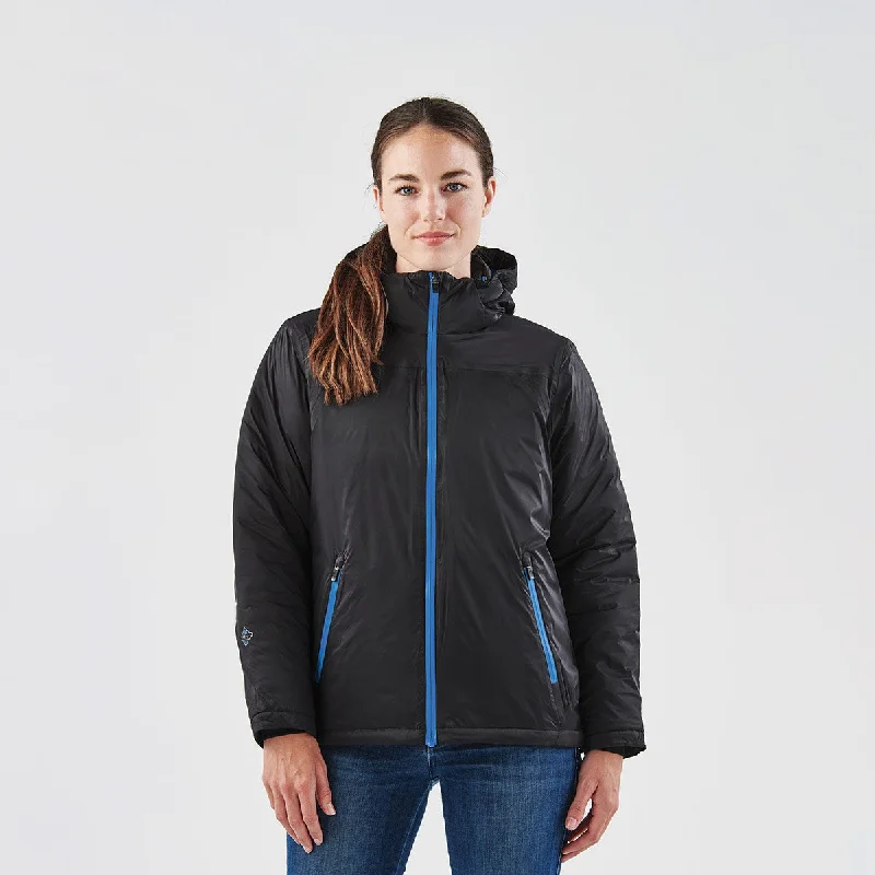Women's Black Ice Thermal Jacket - X-1W Stand-Up Collar Roll-Neck Collar Turtle Neck