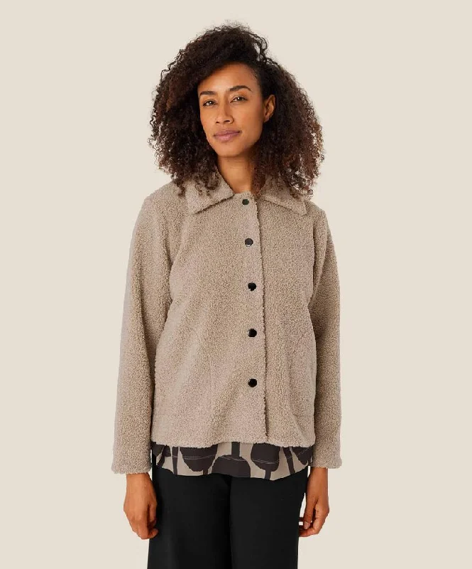 1009778 MaJustin Teddy Coat - Pure Cashmere Bold Color Block Coat