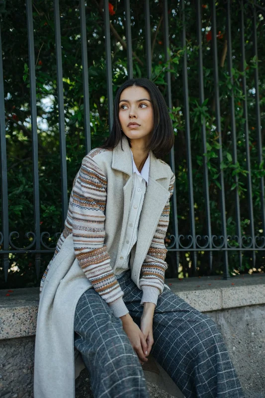 15743667 Combined Cloth Coat - Sand Polished Tailored Coat