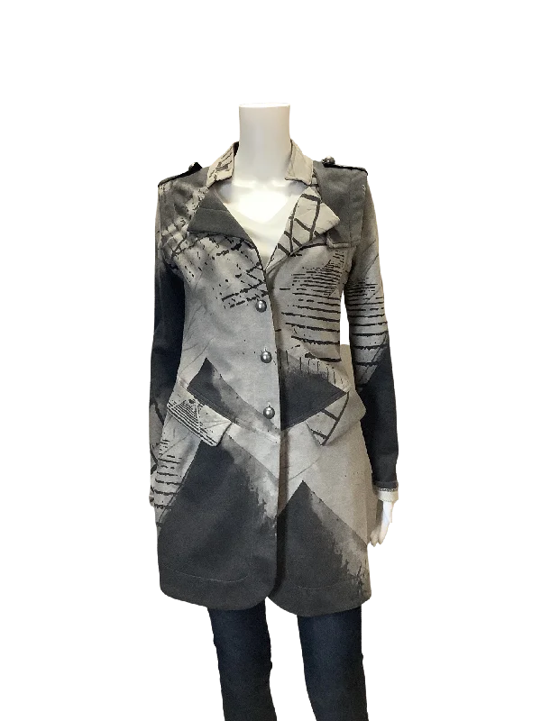 NÜ Denmark Sweatshirt Jacket  Size: S Hoodie with Rolled Sleeves Casual Relaxed