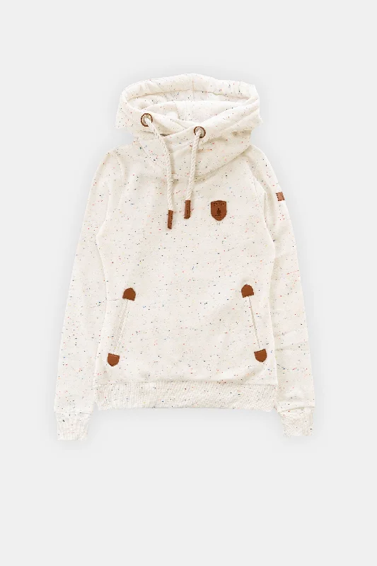 Artemis NEP Ivory Hoodie Hoodie with Slit Hem Functional Movement