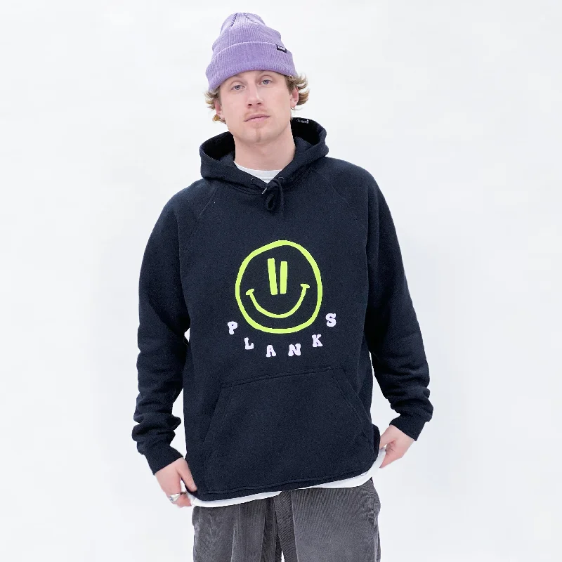Rave Face Organic Raglan Hoodie Hoodie with Side Slits Relaxed Casual