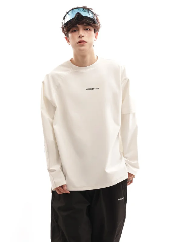 Molocoster Double Layer Sleeves Sweatshirt - Unisex Hoodie with Toggle Buttons Decorative Unique Molocoster Double Layer Sleeves Sweatshirt - Unisex Hoodie with Toggle Buttons Decorative Unique