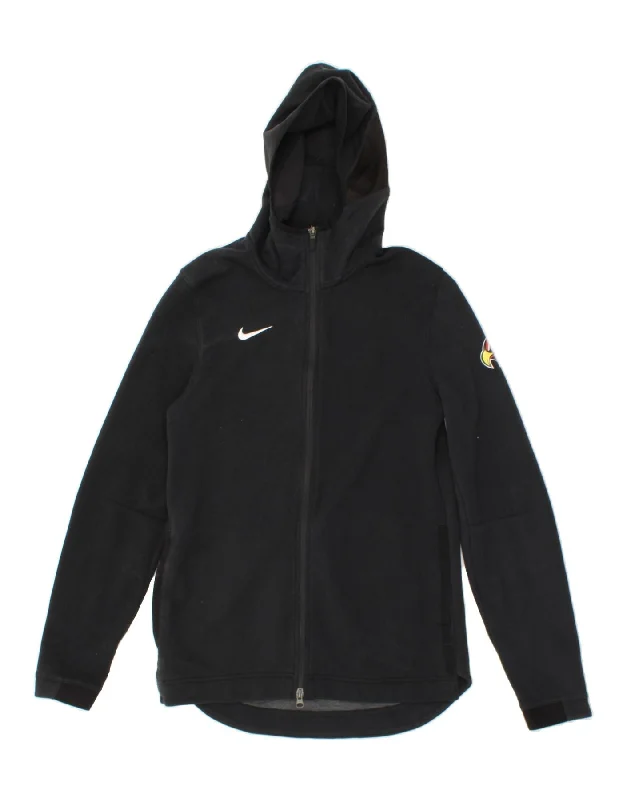 NIKE Mens Zip Hoodie Sweater Small Black Cotton Wool Sweater Cotton Sweater Cashmere Sweater