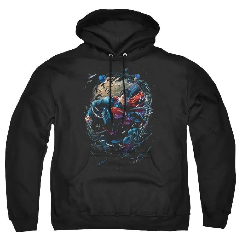 Superman Breaking Space - Pullover Hoodie