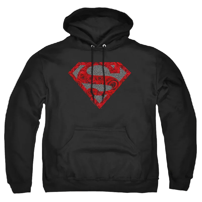 Superman Elephant Rose Shield - Pullover Hoodie