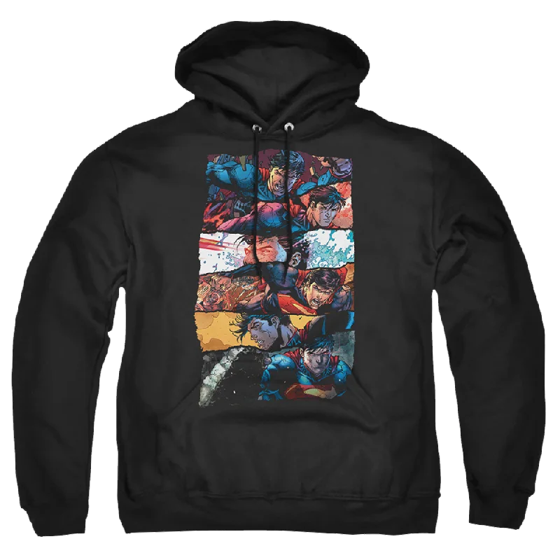 Superman Torn Collage - Pullover Hoodie