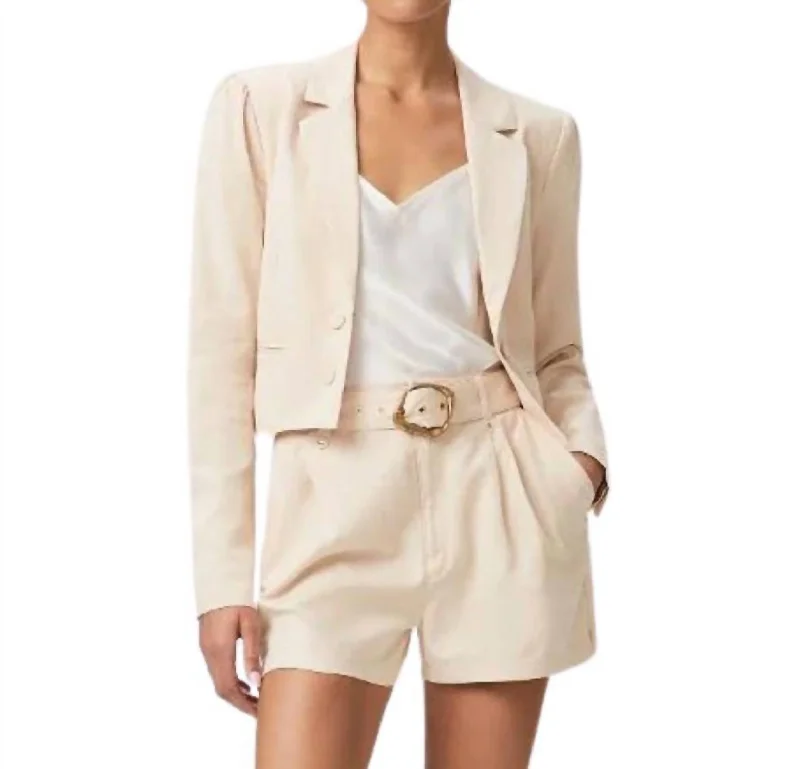 Argentina Blazer In Ecru Women's Trendy Suit