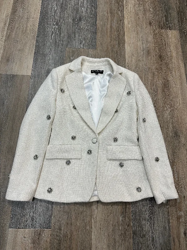 Blazer By Central Park West In White, Size: Xs Women's Fashion Blazer