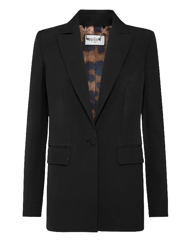 Cady Boxy Blazer Castoni Skull Women's Custom Suit