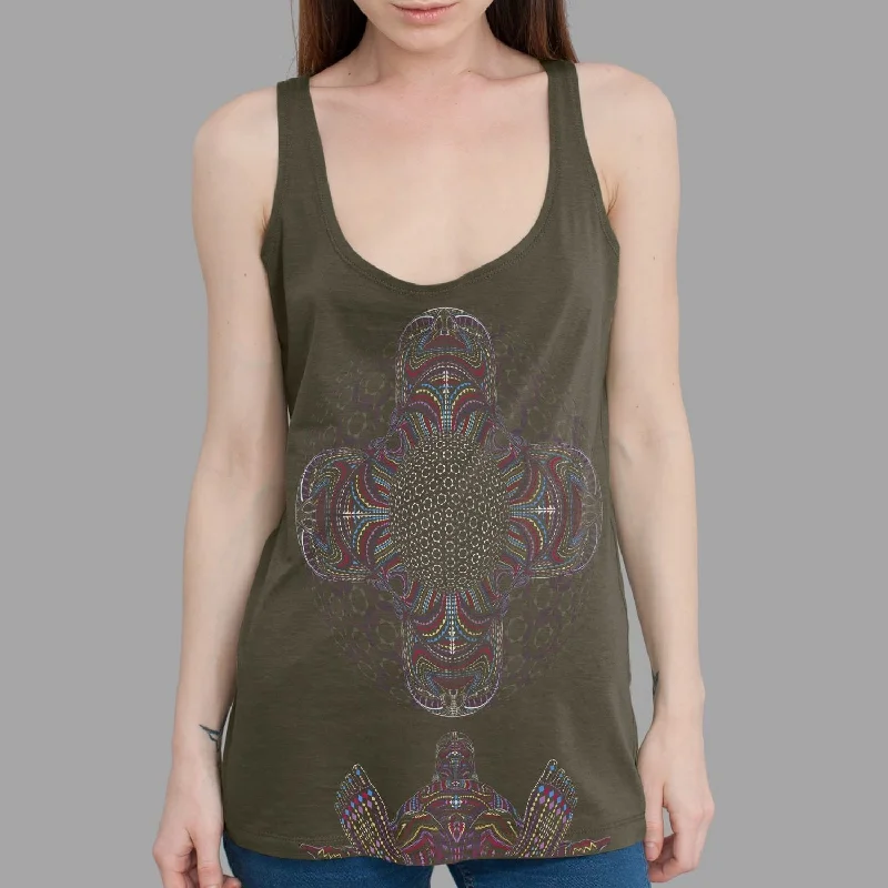 DMT HD Women Tank Top - Olive