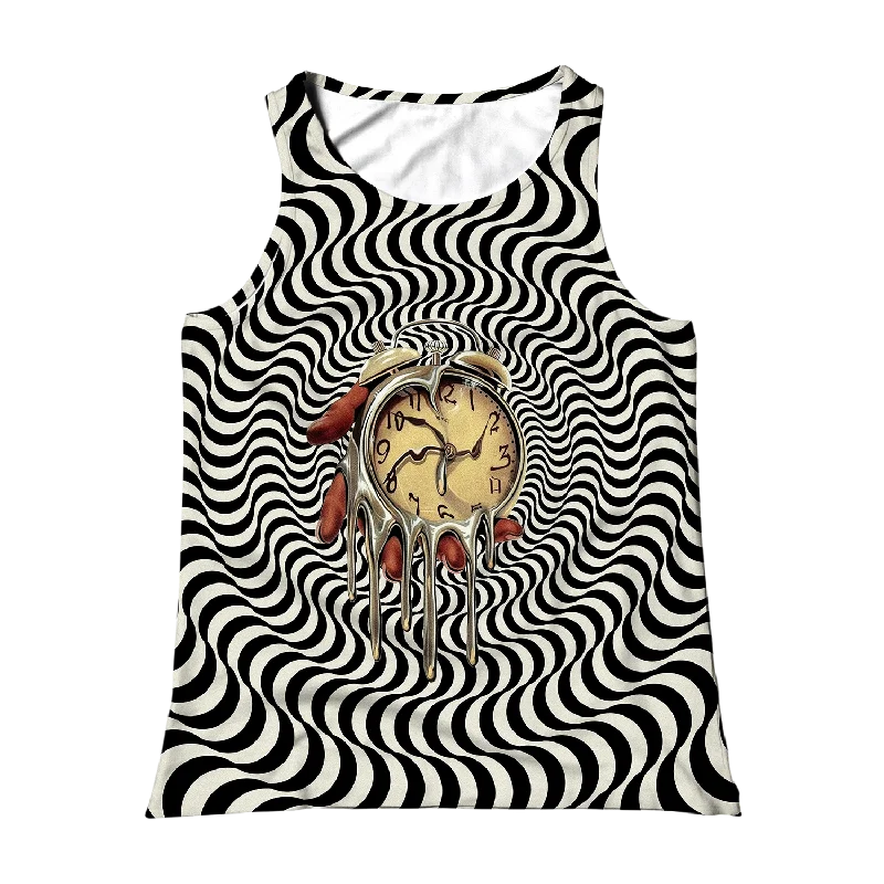 Time Is An Illusion All Over Print Unisex Tank Top tie dye tank